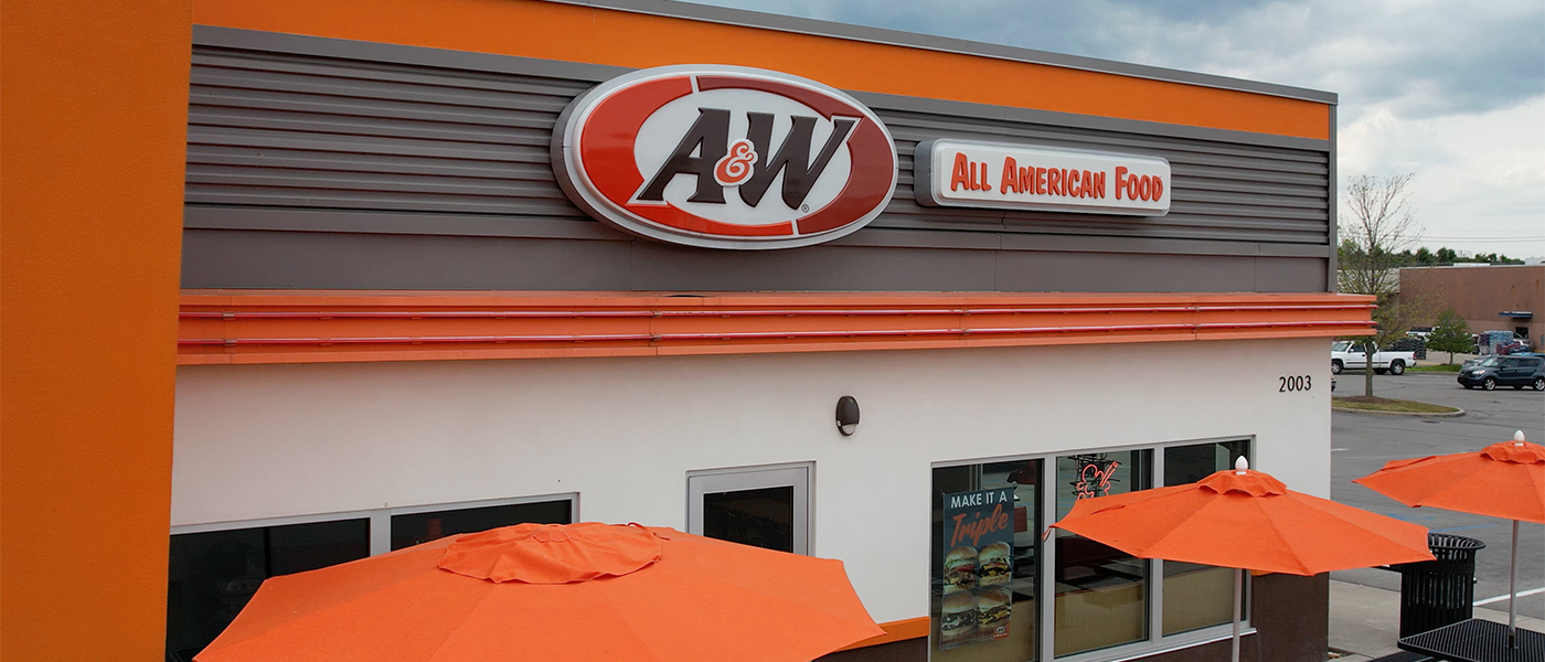 A&W Restaurant exterior in Richmond, Kentucky 2.5.24